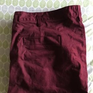 Burgundy Trousers